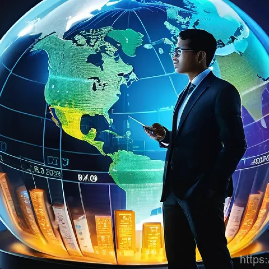 외화 예금의 장단점 - **Prompt:** A diverse and secure investment portfolio represented by a vibrant, holographic globe. A...