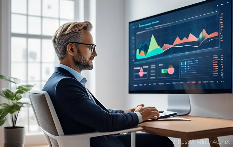 금융권 인공지능 활용 - **Prompt 2: AI Guardian Against Financial Fraud**
    A dynamic and high-tech depiction of artificia...